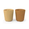 DONE BY DEER Pack 2 Mini tazas Kiddish Croco Mostaza de