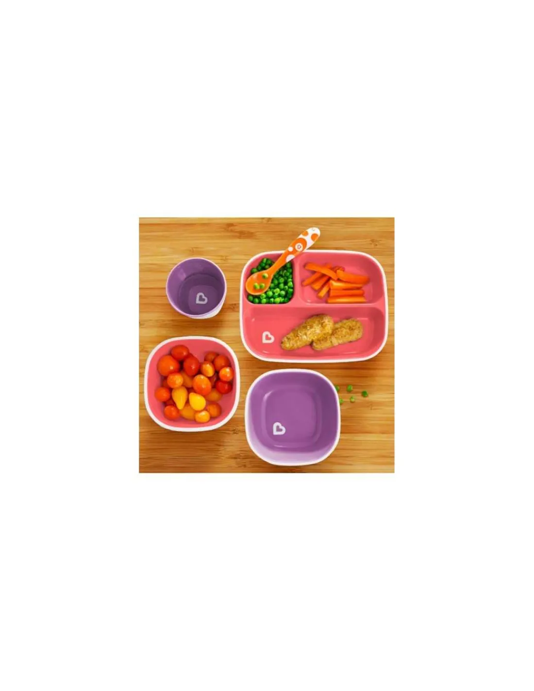 Munchkin Pack 2 platos con compartimentos antideslizantes Splash de