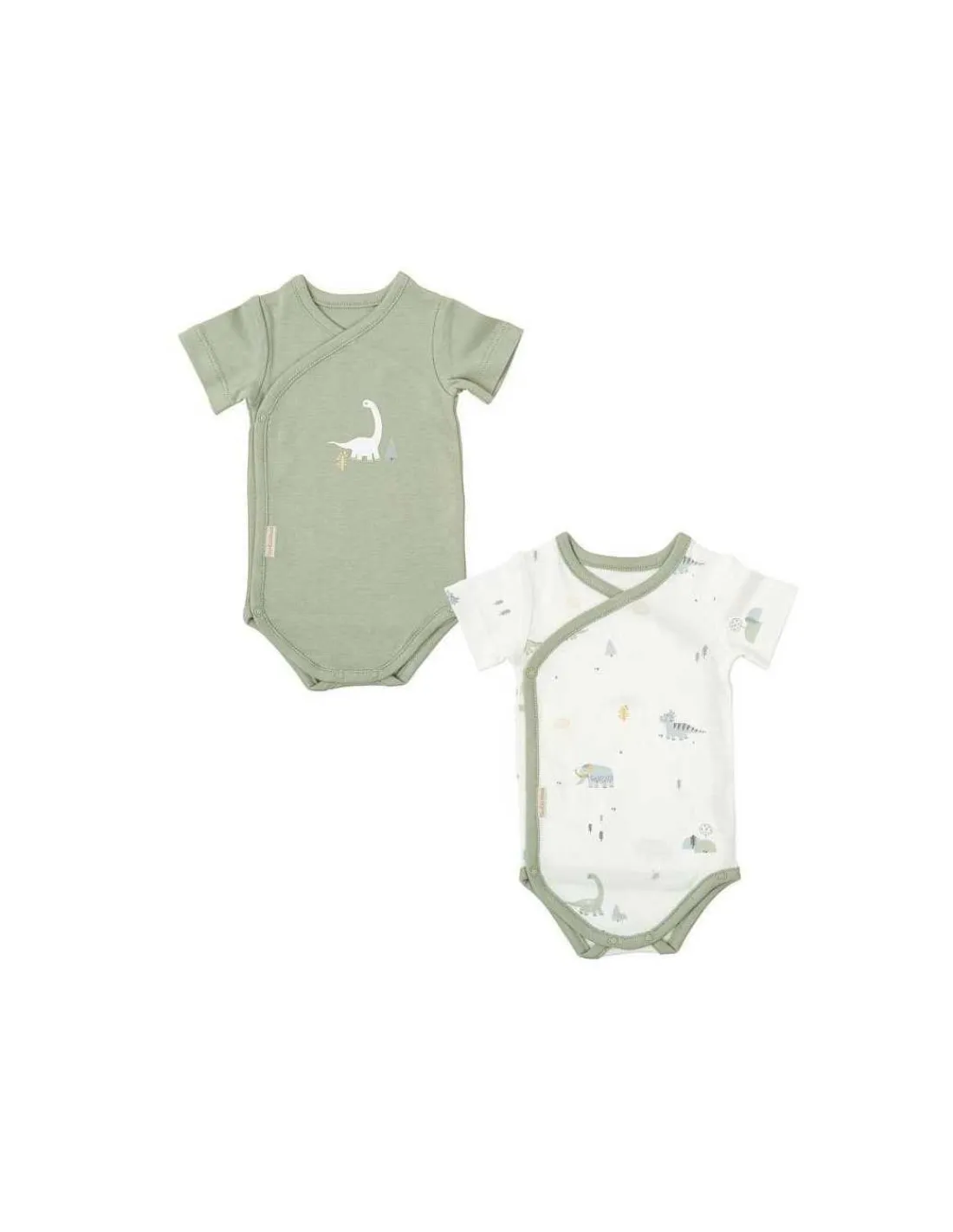 Bimbidreams Pack de 2 bodys Manga Corta para Bebé Trex