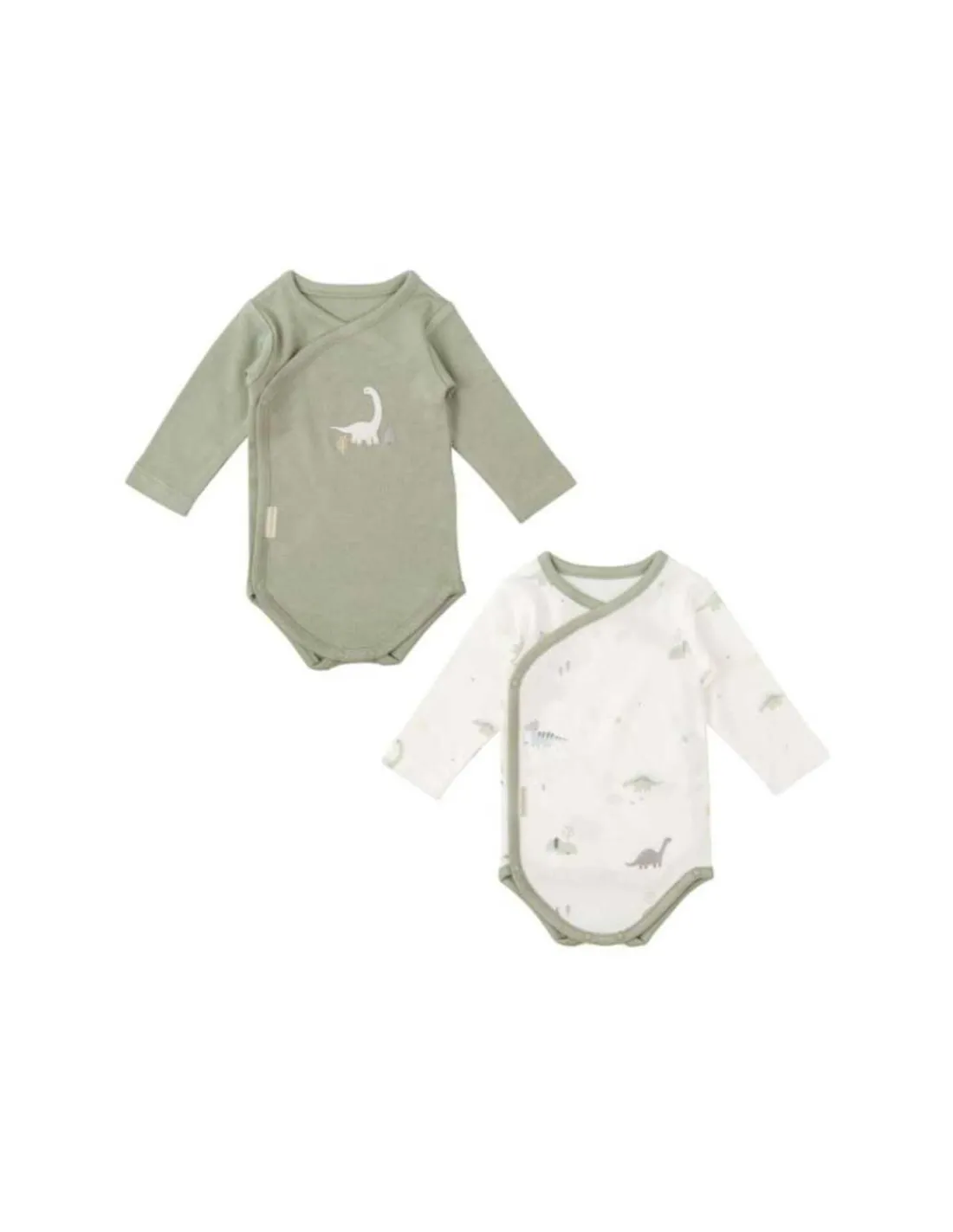 Bimbidreams Pack de 2 bodys Manga Larga para Bebé Trex