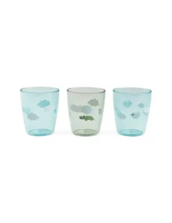 DONE BY DEER Pack de 3 Mini vasos Yummy Nubes Felices de