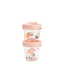 DONE BY DEER Pack de 2 recipientes para comida para bebés - Tiny farm de
