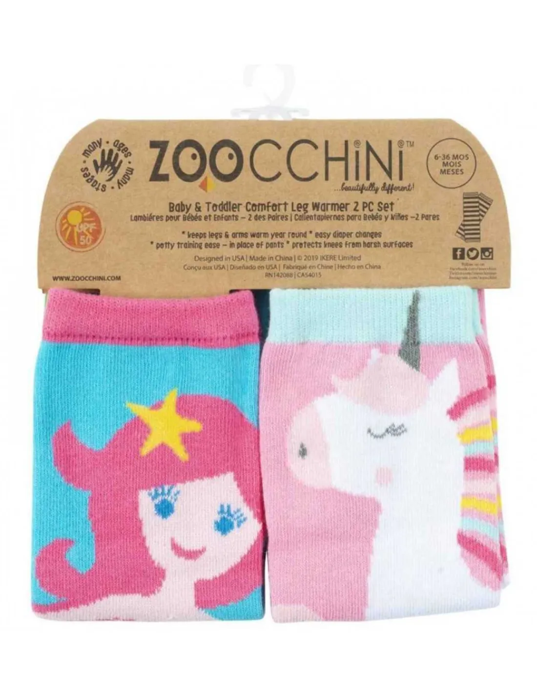 Zoocchini Pack de calentadores para Porteo Fantasía de