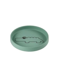 DONE BY DEER Plato Silicona Croco verde de