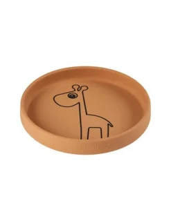 DONE BY DEER Plato Silicona Jirafa Raffi Mostaza de