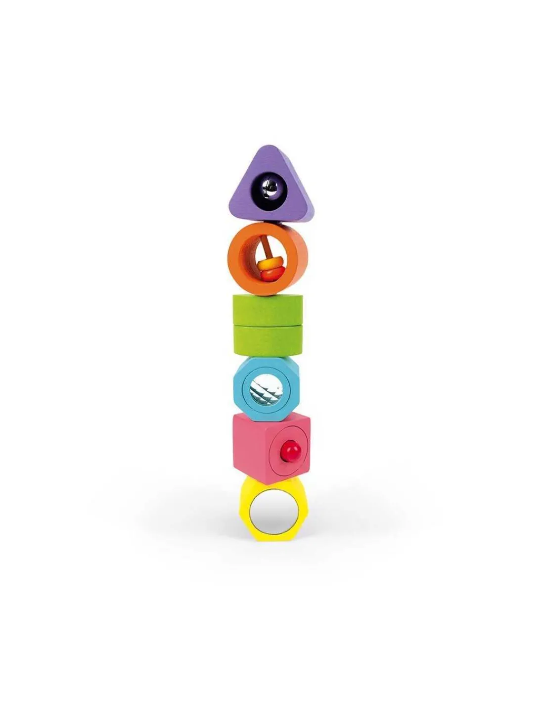 Janod Puzzle con 6 Figuras Sensoriales de