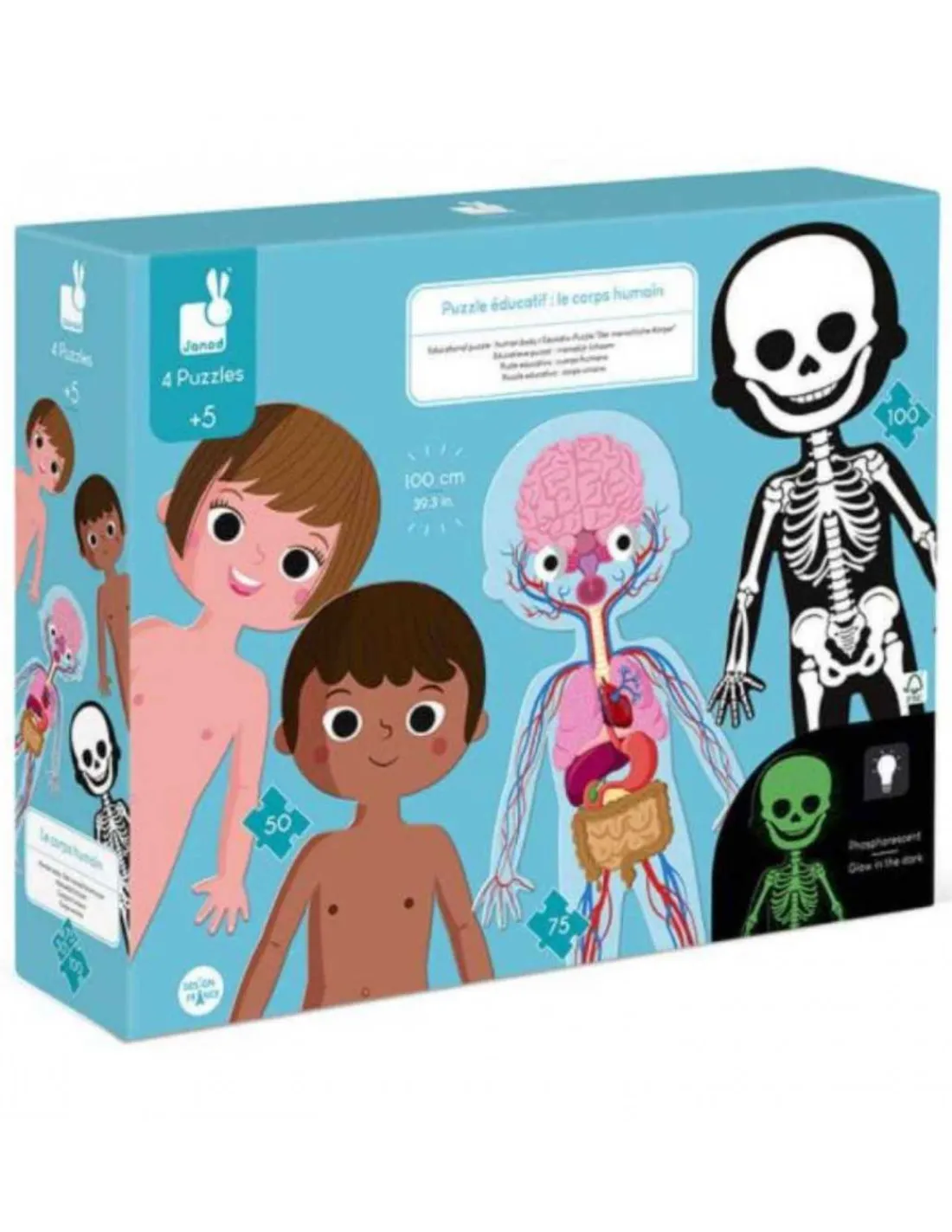 Janod Puzzle Educativo Cuerpo Humano