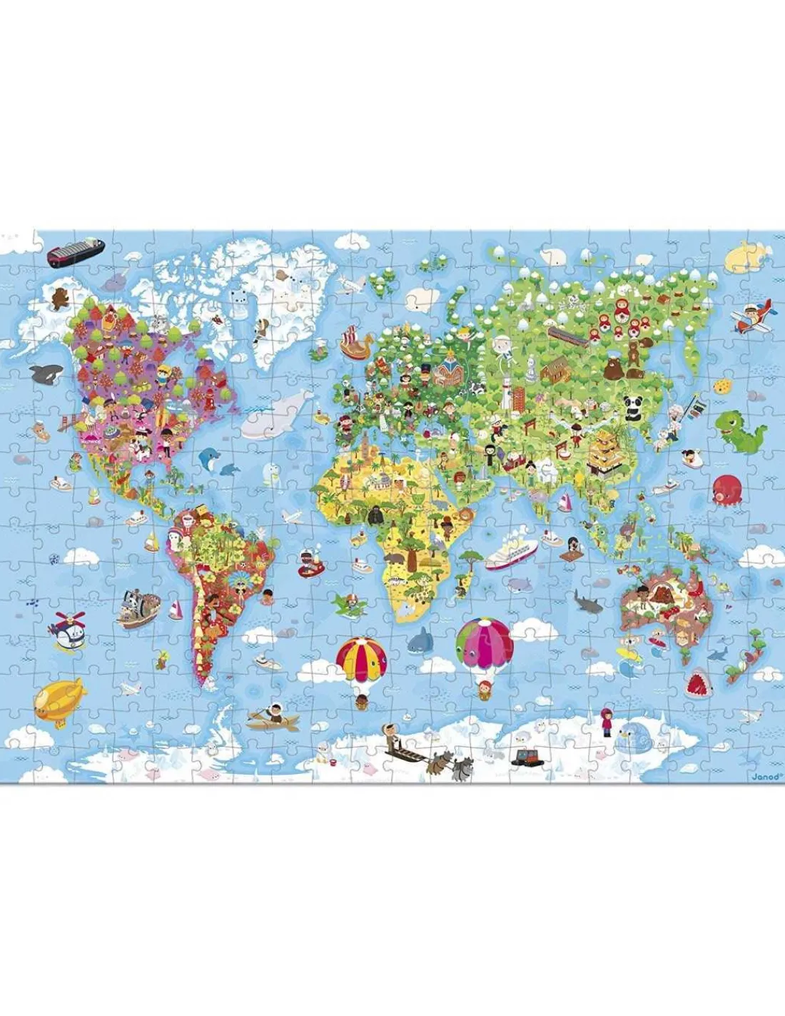 Janod Puzzle Gigante Atlas Mundial de