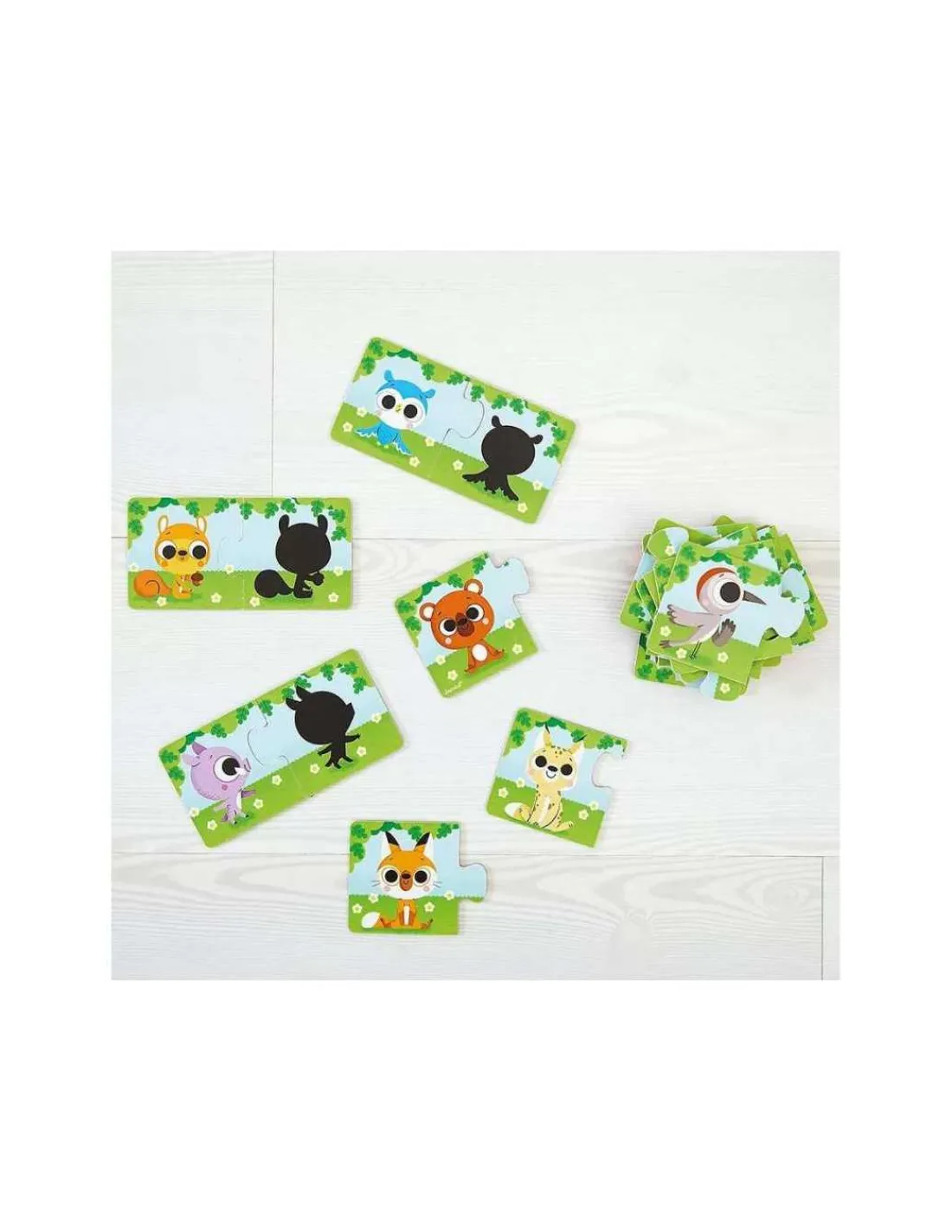 Janod Puzzle Los Animales y su Sombra de