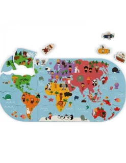 Janod Puzzle Mapa del Mundo para el baño