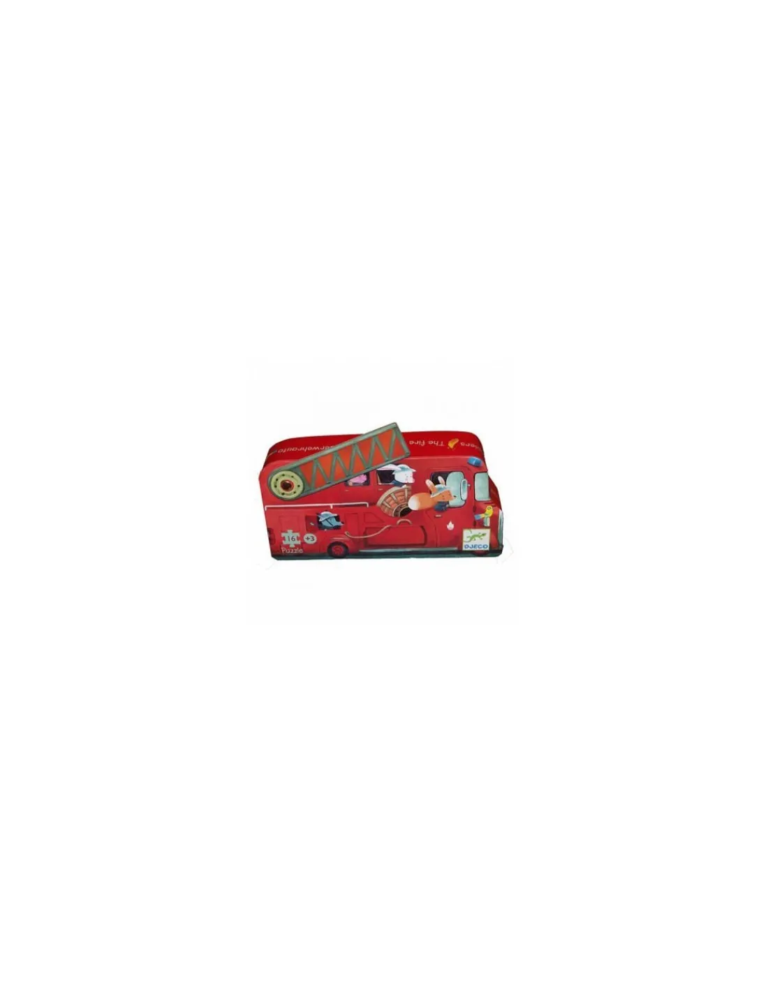 Djeco Puzzle silueta camión de bomberos de