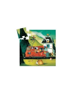 Djeco Puzzle silueta camión de bomberos de
