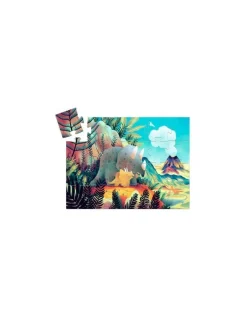 Djeco Puzzle Silueta Teo el Dinosaurio de