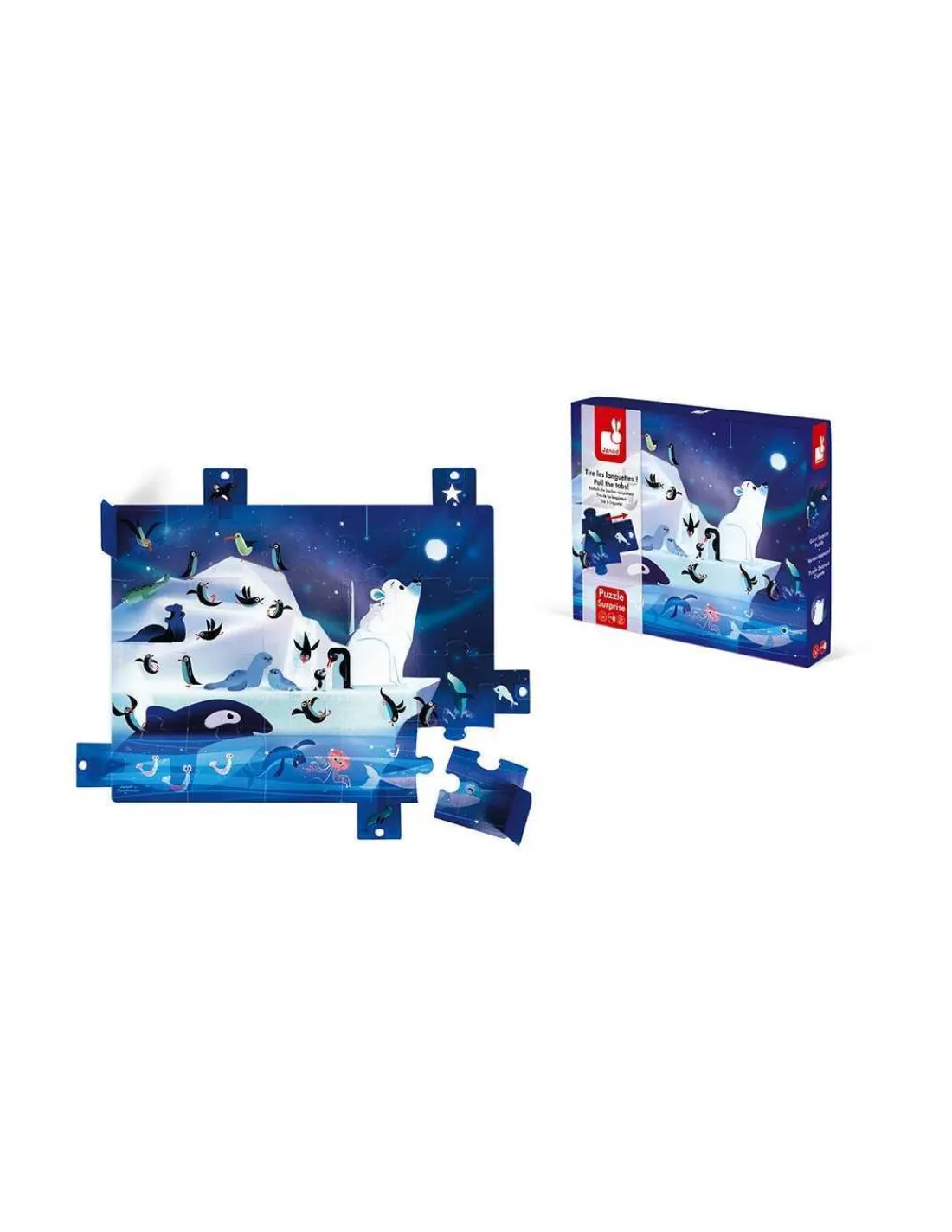 Janod Puzzle Sorpresa Bajo las Estrellas de
