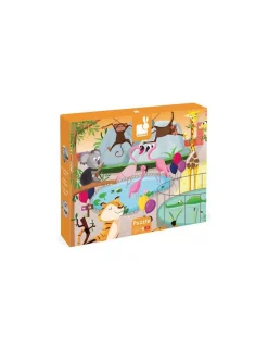 Janod Puzzle táctil Un día en el Zoo de