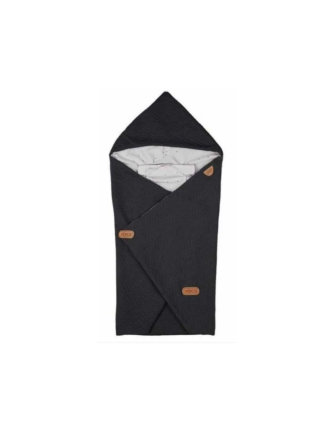 Voksi Saco arrullo bebé Baby Wrap Dark Grey Star de