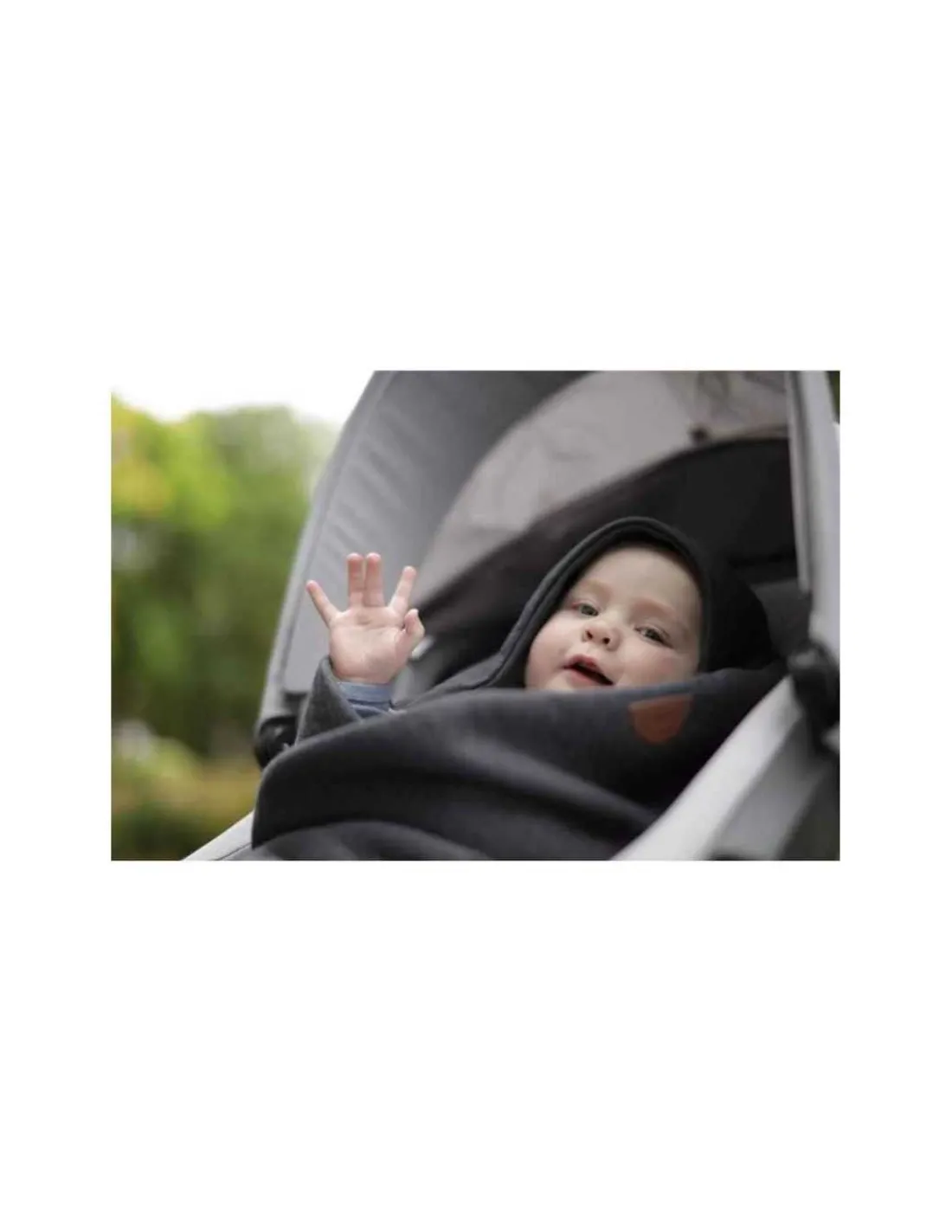 Voksi Saco arrullo bebé Baby Wrap Dark Grey Star de