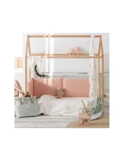 Bimbidreams Sábanas 3 Piezas Cuna 60x120 Cottage b/rosa