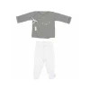 Bimbidreams Set Jubón y Polaina para Bebé Dream Gris