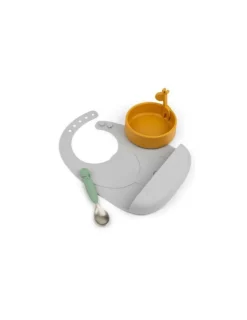 DONE BY DEER Set Primera Comida de silicona Peekaboo de | Varios Colores