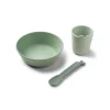 DONE BY DEER Set Primera Vajilla Kiddish Verde de