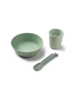 DONE BY DEER Set Primera Vajilla Kiddish Verde de