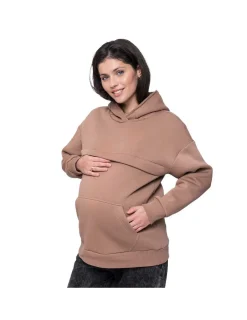 Love and Carry Sudadera de Maternidad y Lactancia - Cocoa
