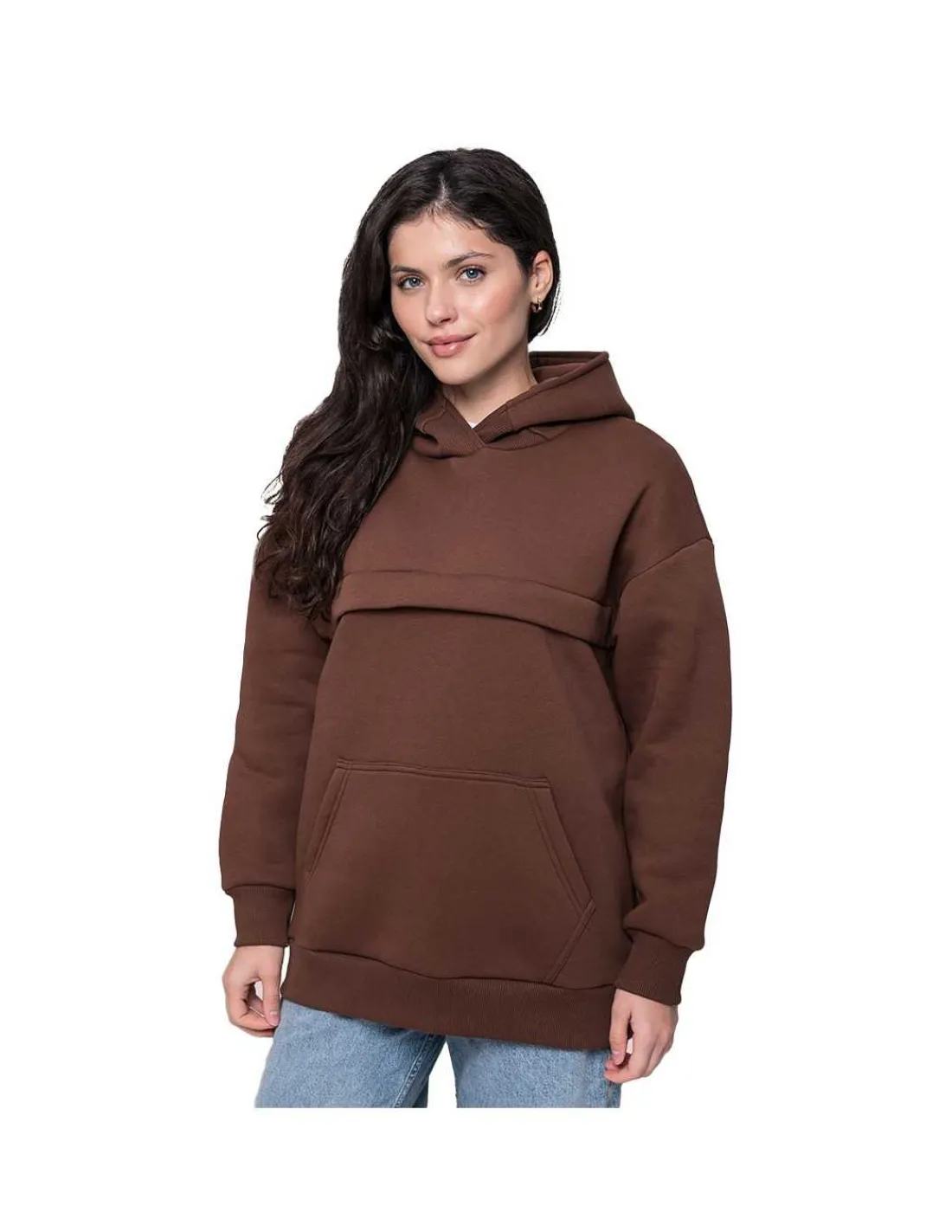 Love and Carry Sudadera de Maternidad y Lactancia - Chocolate