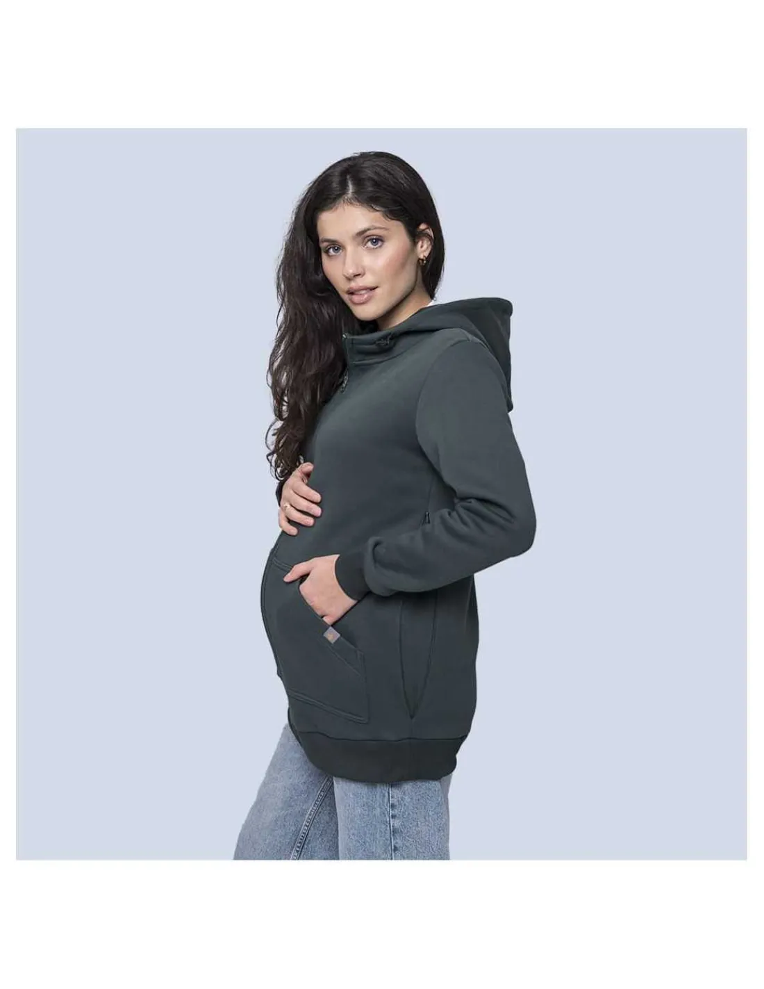 Love and Carry Sudadera de Maternidad y Porteo |Emerald