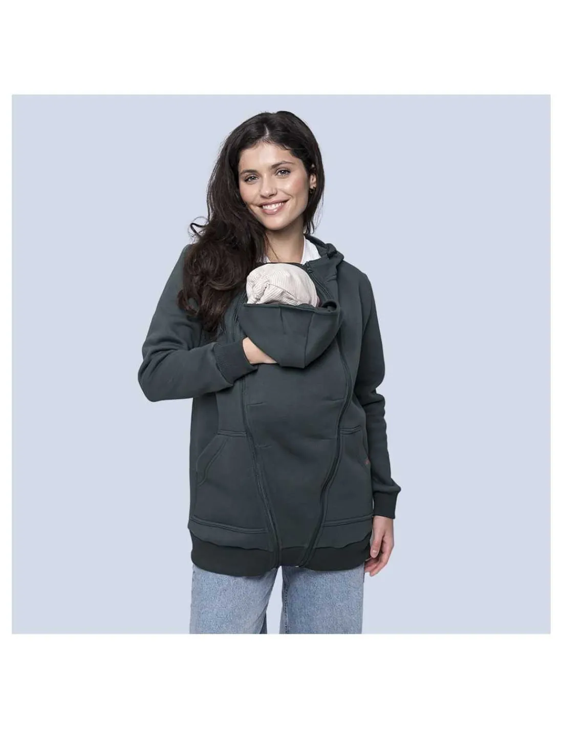 Love and Carry Sudadera de Maternidad y Porteo |Emerald