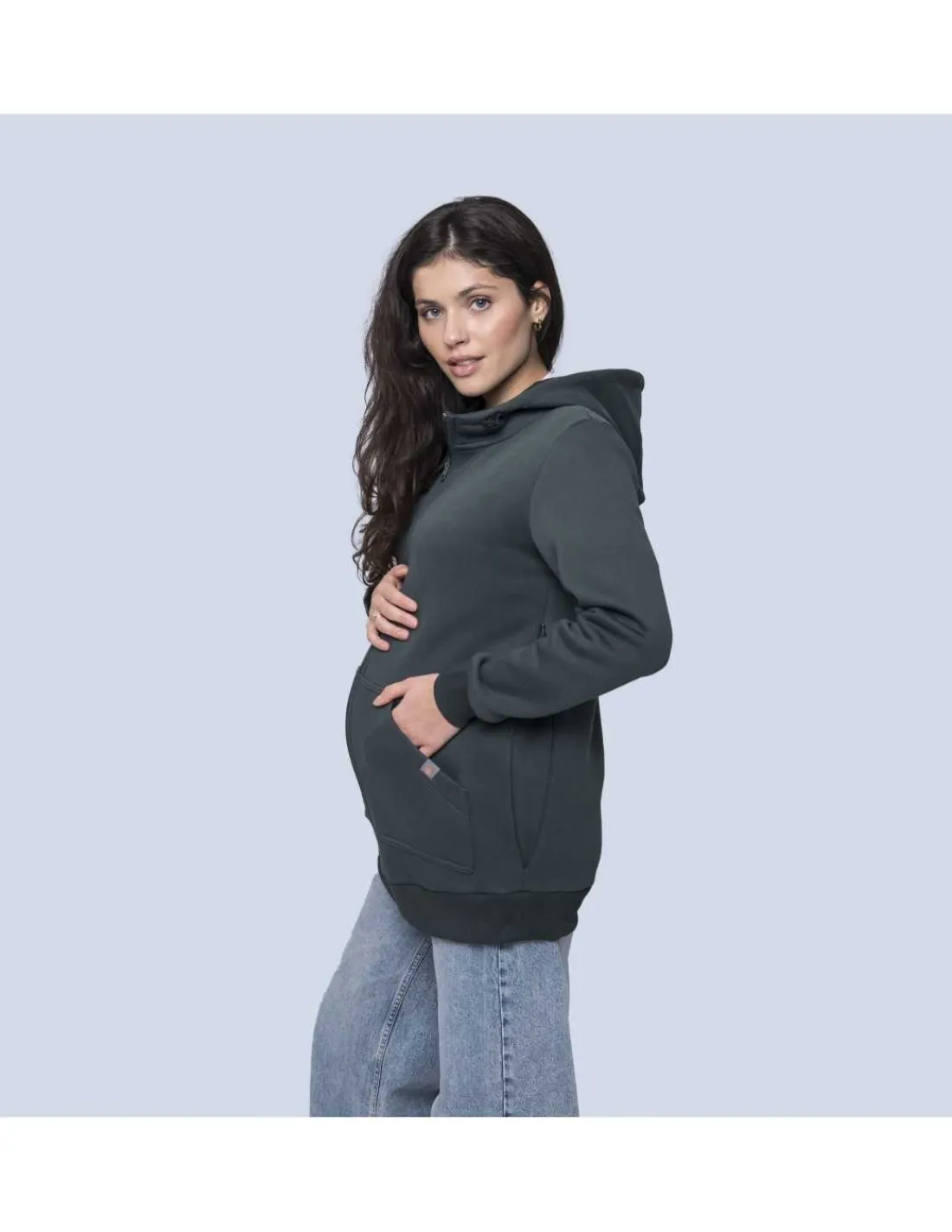 Love and Carry Sudadera de Maternidad y Porteo |Emerald