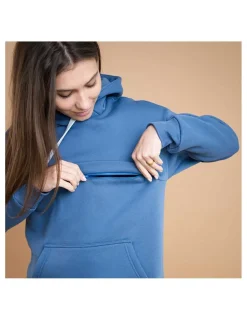 Love and Carry Sudadera de Maternidad y Lactancia - Jeans