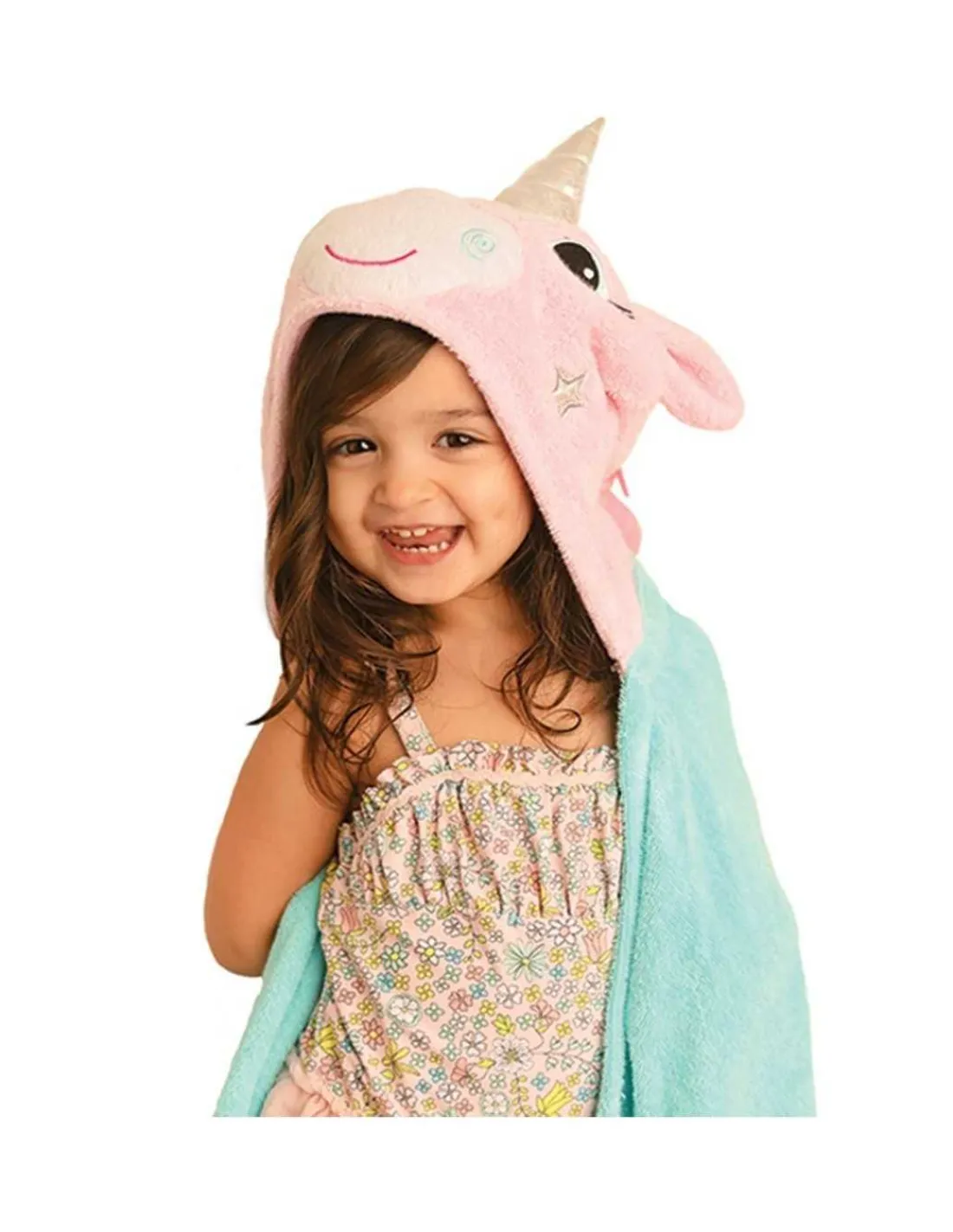 Zoocchini Toalla con capucha para niños Allie El Unicornio de