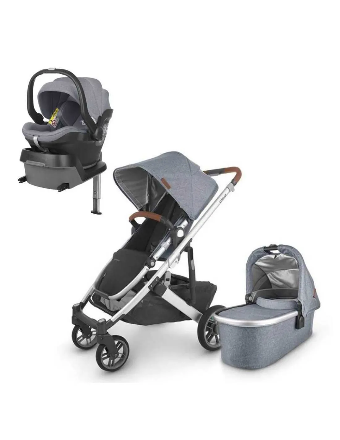 UPPAbaby Trio Cruz V2 + capazo + grupo 0 Mesa + base Isofix
