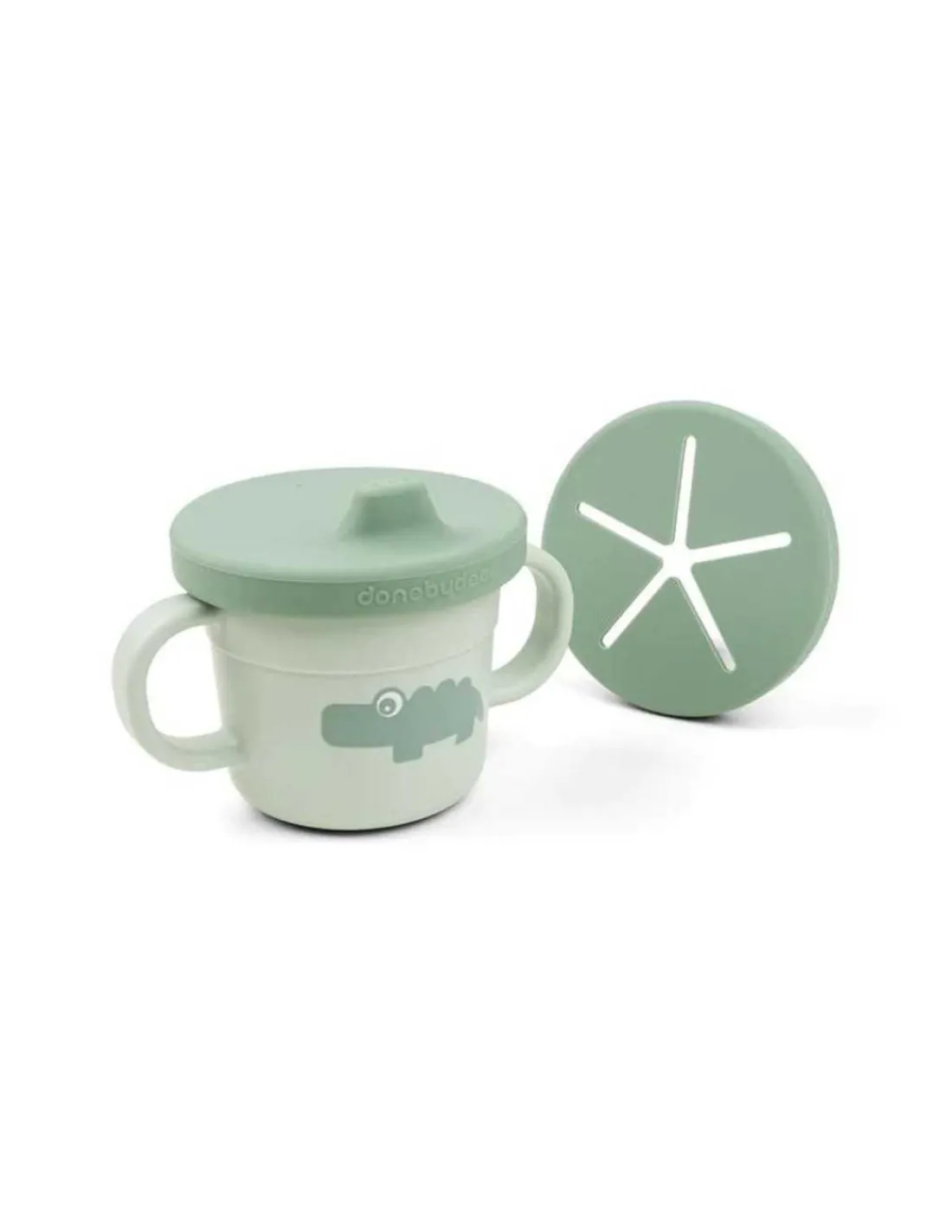 DONE BY DEER Vaso con Boquilla/Porta Snack Foodie de